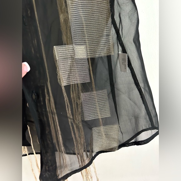 Rare Mens Costume National Homme Sheer Black Shirt Size 48 Made in Italy - Picture 5 of 15